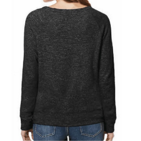 Buffalo David Bitton Solid Dark Gray Crewneck Long Sleeve Pullover Sweater - Picture 2 of 8